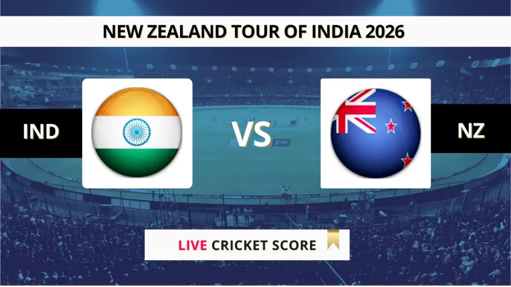 IND vs NZ 1st ODI Live Cricket Score, Toss Playing11, Full Scorecard and Match Updates 2026
