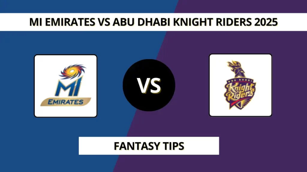 MIE vs ADKR Dream11 Prediction & Fantasy Cricket Tips (ILT20 | Qualifier 2), in Sharjah, Jan 2, 2026