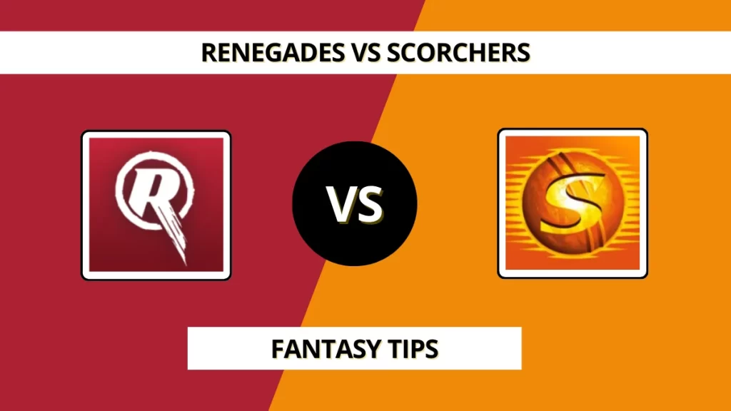 REN vs SCO Dream11 Prediction Today (BBL|15, Match 36), in Melbourne, January 15, 2026 – Fantasy Tips, Playing11, Pitch Report