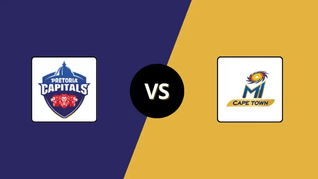 PC vs MICT Player Battles Head to Head Team Stats | Pretoria Capitals vs MI Cape Town 2025