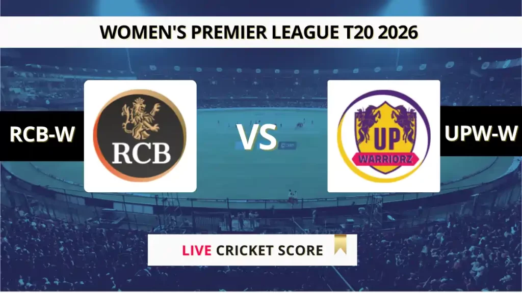 RCB-W vs UPW-W Live Score, Scorecard, Ball by Ball Match Updates – Match 5, Women’s Premier League 2026