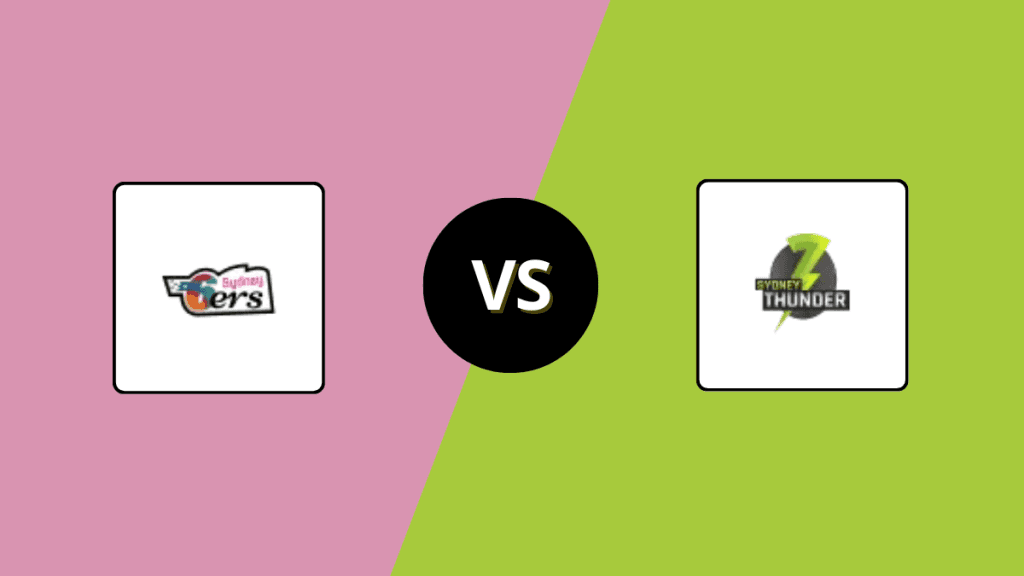 SIX vs THU Head to Head, Player Battles & Team Stats | Sydney Sixers vs Sydney Thunder 2025