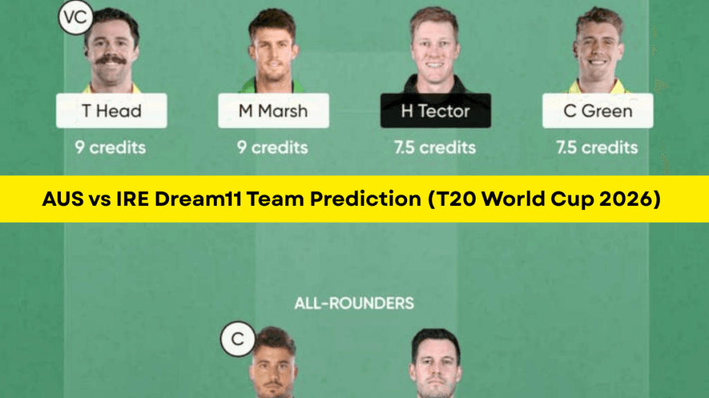 AUS vs IRE Dream11 Prediction (T20 World Cup), in Colombo, Feb 11, 2026 – Fantasy Tips, Playing11, Pitch Report