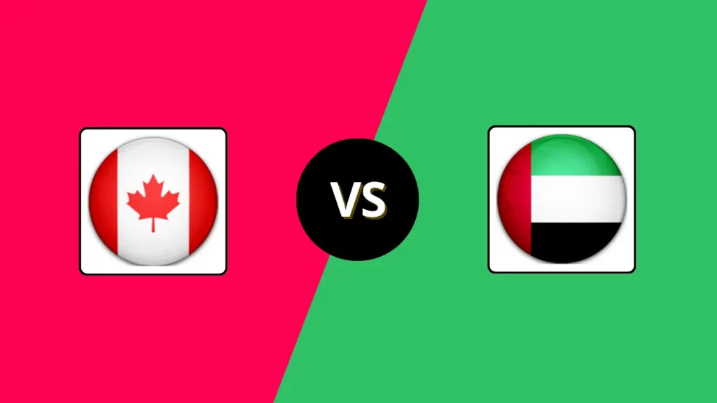 CAN vs UAE Head to Head, Player Battles & Team Stats | Canada vs United Arab Emirates 2026