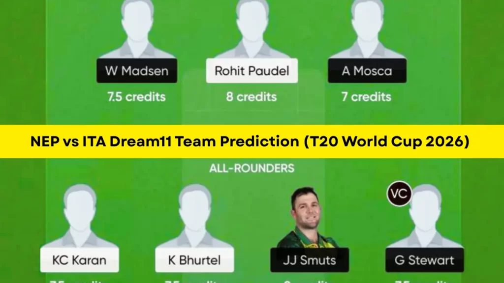 NEP vs ITA Dream11 Prediction (T20 World Cup 2026), in Mumbai, Feb 12 – Fantasy Tips, Playing11, Pitch Report