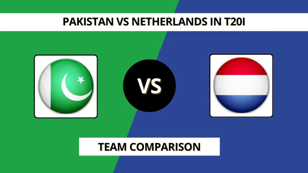 Pakistan vs Netherlands Cricket Team Comparison in T20I, Head to Head Records, Highlights T20 World Cup 2026