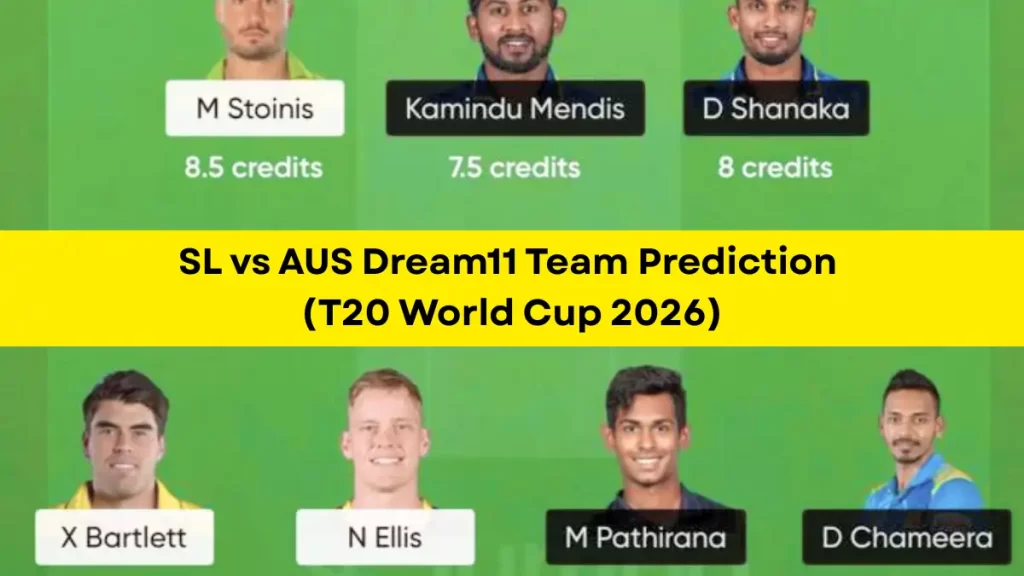 AUS vs SL Dream11 Prediction (T20 World Cup 2026), in Kandy, February 16, 2026, 7:00 PM – Fantasy Tips, Playing11, Pitch Report