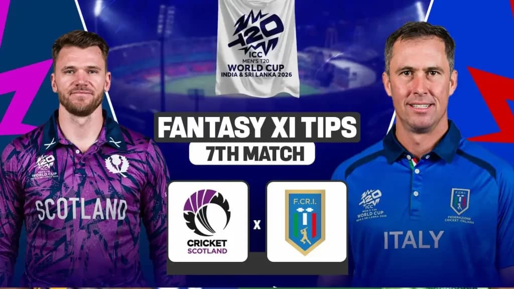 SCO vs ITA Match Prediction, 7th Match, Group C – Who Will Win? Top Batter and Top Bowler Picks | T20 World Cup 2026
