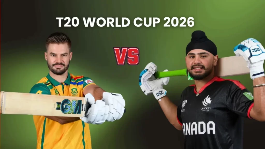 SA vs CAN Match Prediction, 9th Match, Group D – Who Will Win? Top Batter and Top Bowler Picks | T20 World Cup 2026