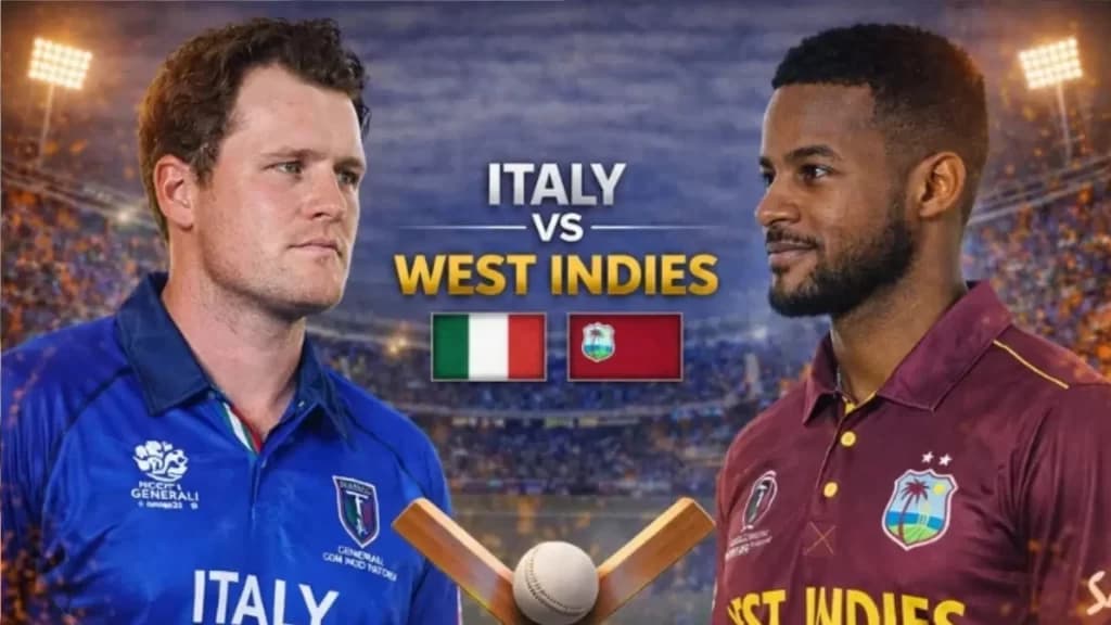 WI vs ITA Today Match Prediction, T20 World Cup 2026 – Who Will Win? Top Batter and Top Bowler Picks