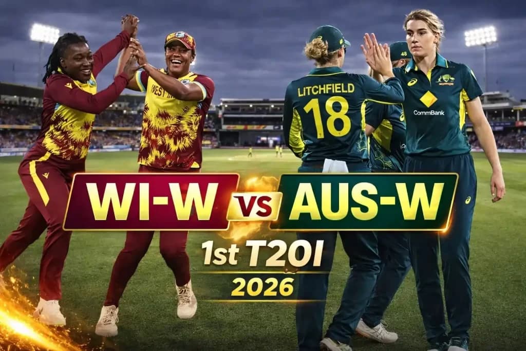 WI-W vs AUS-W Today Match Prediction, 1st T20I, – Australia Women Tour of West Indies 2026