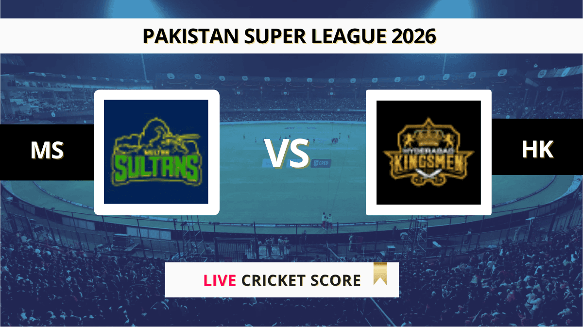 MS vs HK Live Score, Scorecard, Ball by Ball Match Updates – Match 8, Pakistan Super League 2026