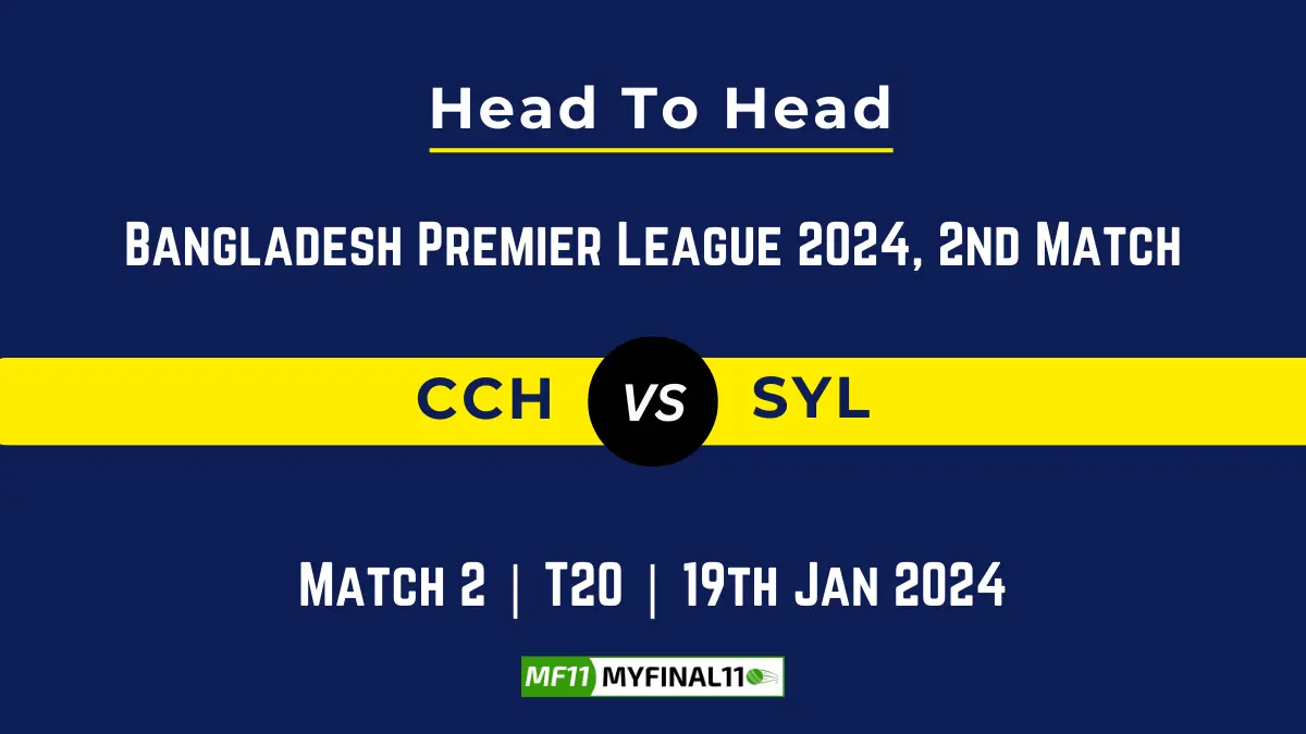 CCH vs SYL Head to Head, CCH vs SYL player records, CCH vs SYL player Battle, and CCH vs SYL Player Stats, CCH vs SYL Top Batsmen & Top Bowlers records for the Upcoming Bangladesh Premier League T20 2024, 2nd Match, which will see Chattogram Challengers taking on Sylhet Strikers, in this article, we will check out the player statistics, Furthermore, Top Batsmen and top Bowlers, player records, and player records, including their head-to-head records