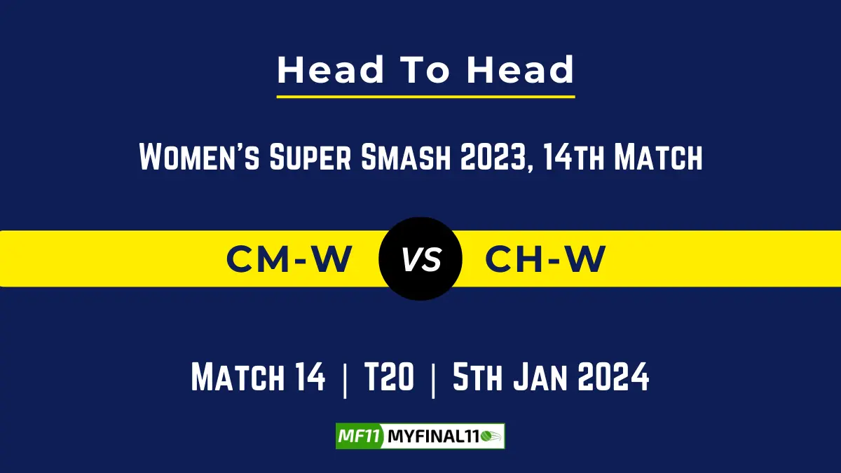 CM-W vs CH-W Head to Head, CM-W vs CH-W player records, CM-W vs CH-W player Battle, and CM-W vs CH-W Player Stats, CM-W vs CH-W Top Batsmen & Top Bowler records for the Upcoming Women’s Super Smash 2023, 14th T20 Match, which will see Canterbury Magicians Women taking on Central Hinds, in this article, we will check out the player statistics, Furthermore, Top Batsmen and top Bowler, player records, and player records, including their head-to-head records