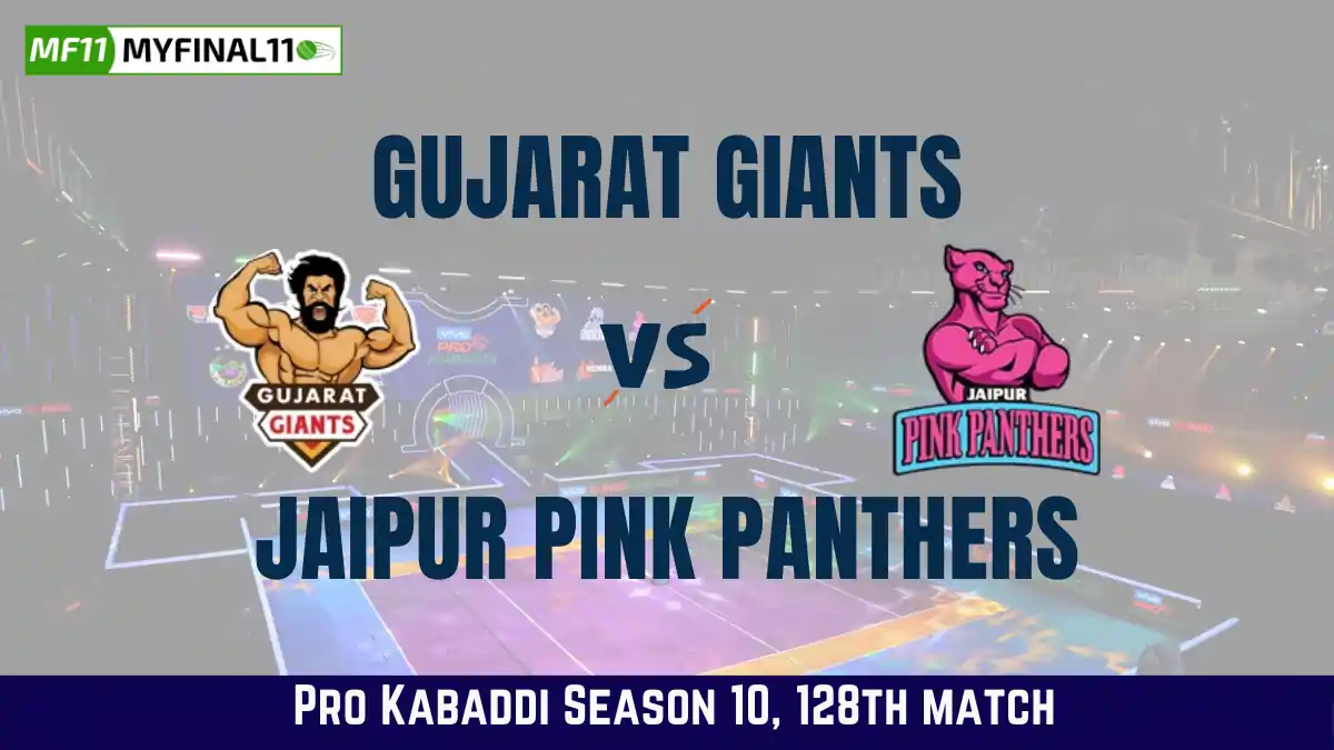 GUJ vs JAI Dream11 Prediction Today Kabaddi Match, Gujarat Giants vs Jaipur Pink Panthers Today's Kabaddi Matches Prediction, Probable Starting 7