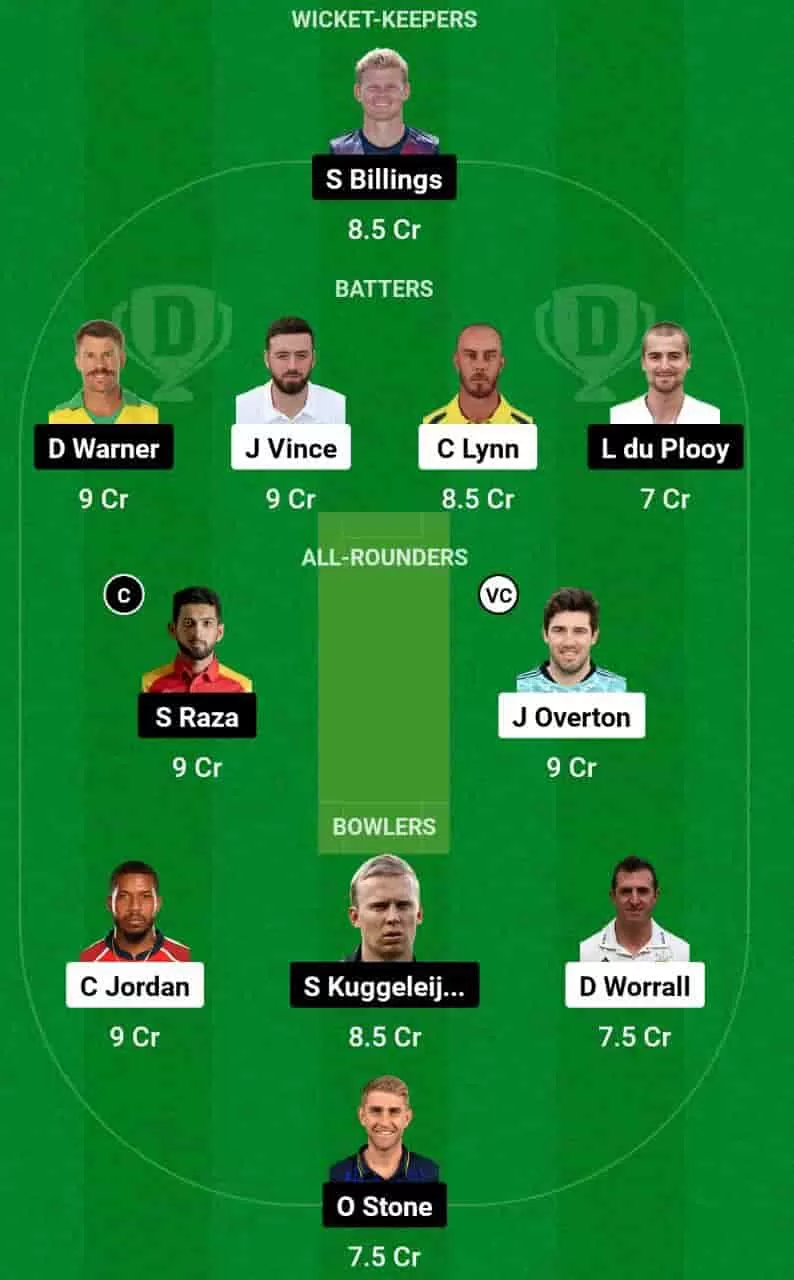 GUL vs DUB Dream11 Prediction