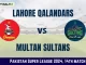LAH vs MUL Dream11 Prediction