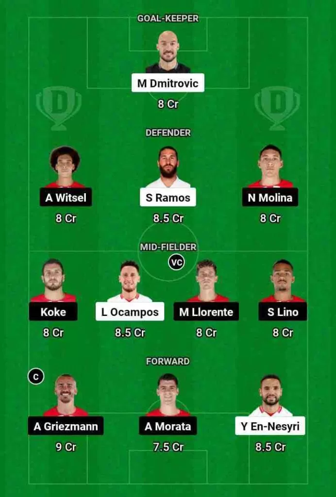 SEV vs ATL Dream11 Prediction Today Football Match.