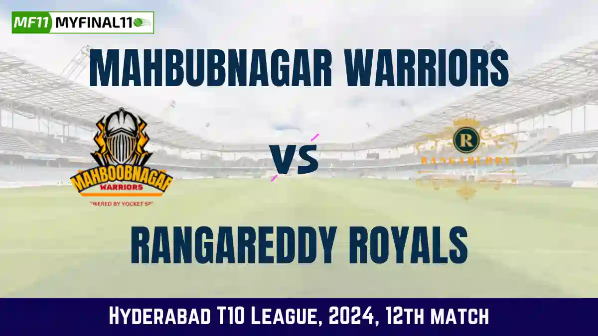 MBW vs RRR Dream11 Prediction
