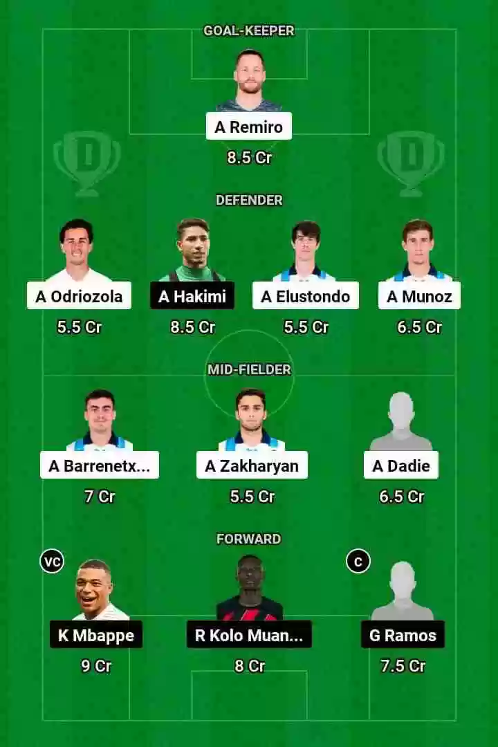 RS vs PSG Â Dream11 Prediction Today Football Match.