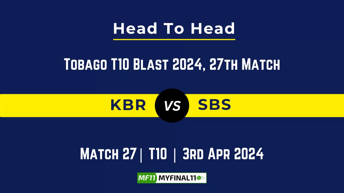 KBR vs SBS Head to Head, KBR vs SBS player records, KBR vs SBS player Battle, and KBR vs SBS Player Stats, KBR vs SBS Top Batsmen & Top Bowlers records for the Upcoming Tobago T10 Blast 2024, 27th T10 Match, which will see King Bay Royals taking on Store Bay Snorkelers, in this article, we will check out the player statistics, Furthermore, Top Batsmen and top Bowlers, player records, and player records, including their head-to-head records