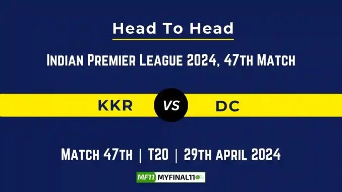 KKR vs DC Player Battle, Head to Head, Player Records Stats IPL 2024