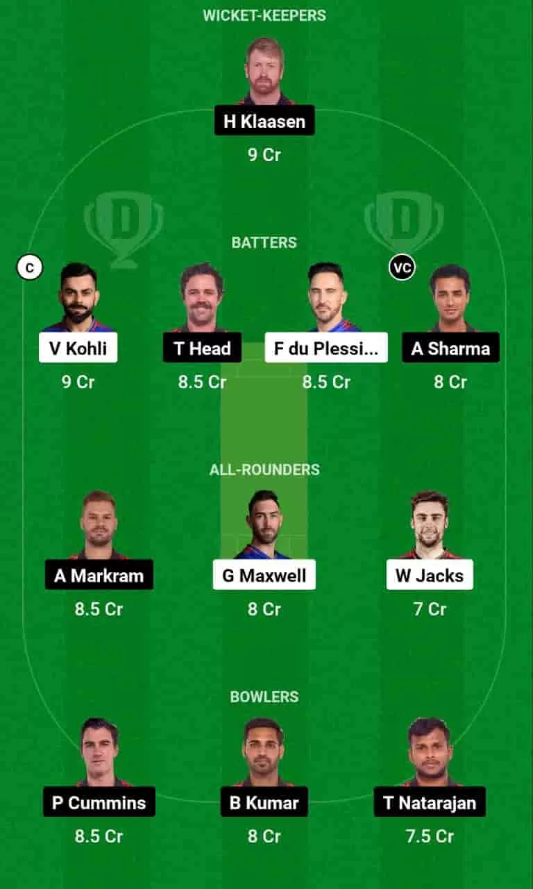 RCB vs SRH Dream11 Prediction Today is the 30th T20 Match of the Indian Premier League 2024 (IPL). This match will be hosted at the M.Chinnaswamy Stadium, Bengaluru, scheduled for the 15th of April 2024, at 07:30 PM IST. Royal Challengers Bengaluru (RCB) vs Sunrisers Hyderabad (SRH ) match In-depth match analysis & Fantasy Cricket Tips. Get Venue Stats of the M.Chinnaswamy Stadium, Bengaluru pitch report