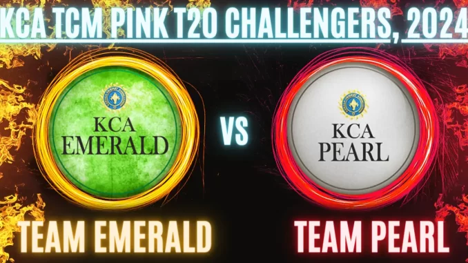 EME vs PEA Player Battle/Record, Player Stats - Team Emerald (EME) played against Team Pearl (PEA) in the 11th Match KCA TCM Pink T20 Challengers, 2024 tournament at St Xavier's College Ground, Thiruvananthapuram on May 31, 2024, at 9:00 AM.