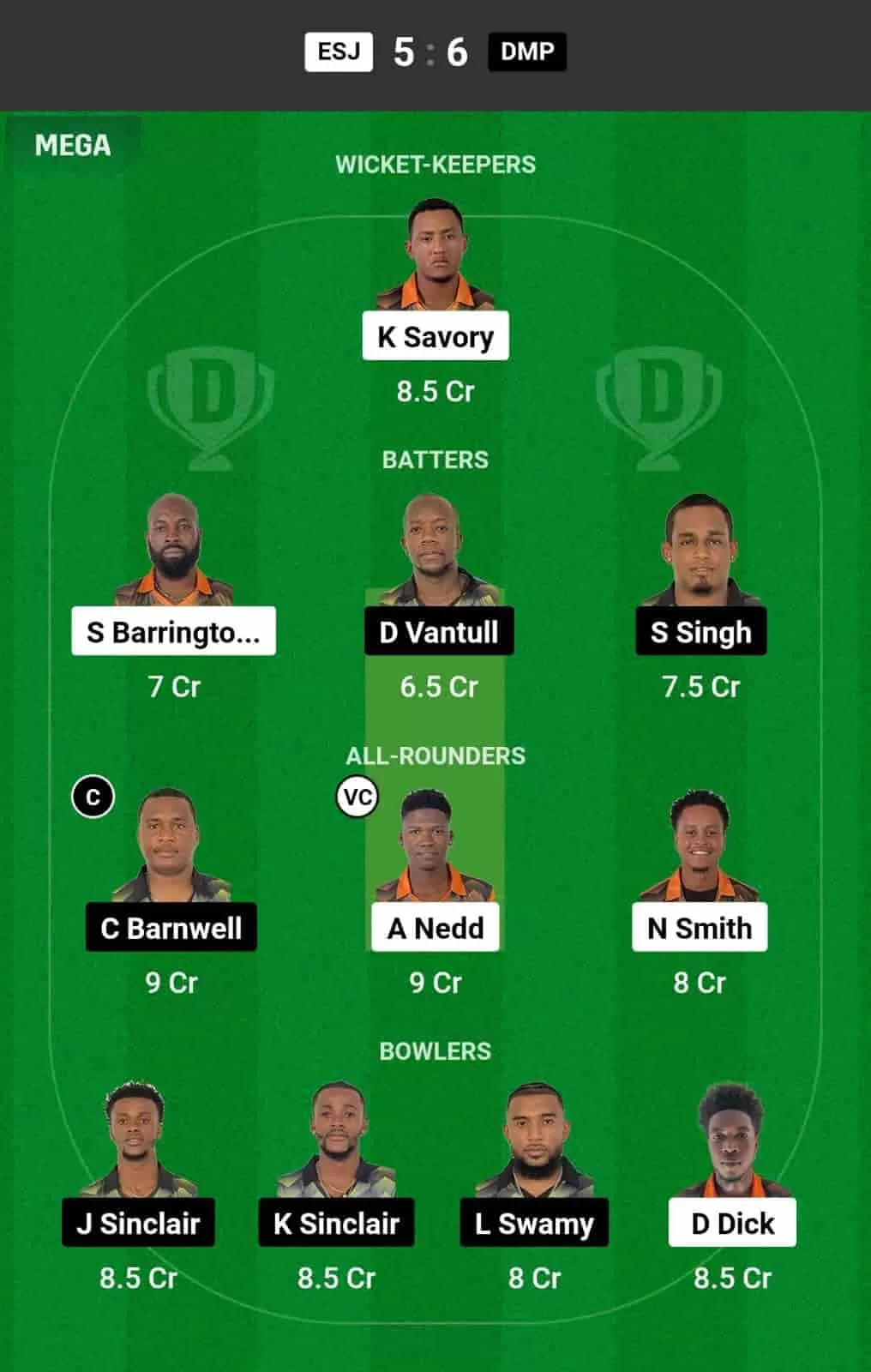 ESJ vs DMP 