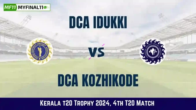 IDK vs KOD Dream11 Prediction & Player Stats, 4th Match, Kerala T20 Trophy, 2024
