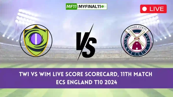 TWI vs WIM Live Score, ECS England T10 2024, Twickenham vs Wimbledon Live Cricket Score & Commentary - Match 11