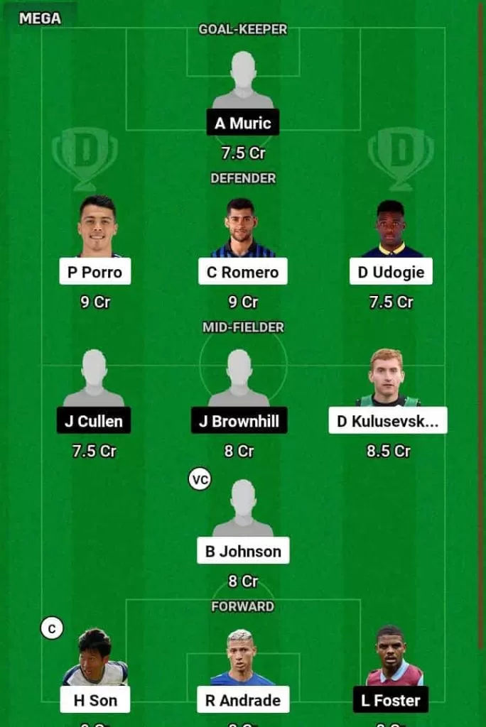 TOT vs BUR Dream11 Prediction Today Football Match.