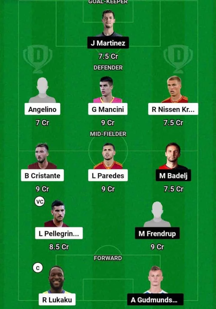 ROM vs GEN Dream11 Prediction Today Football Match.