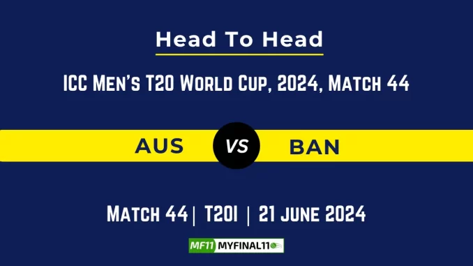 AUS vs BAN Player Battle, Head to Head Team Stats, Team Record - ICC Men's T20 World Cup 2024