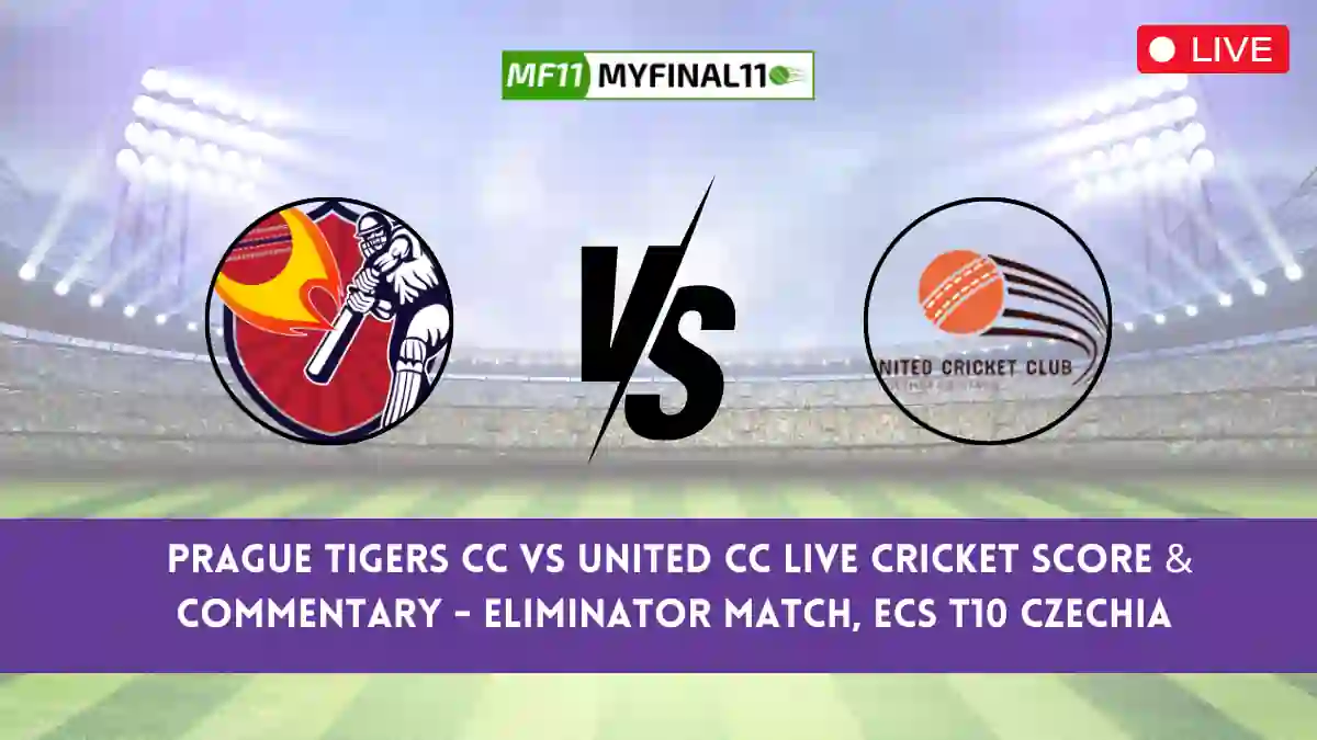 PRT vs UCC Live Score, Scorecard, Prague Tigers CC vs United CC Live Cricket Score - Eliminator Match, ECS T10 Czechia 2024