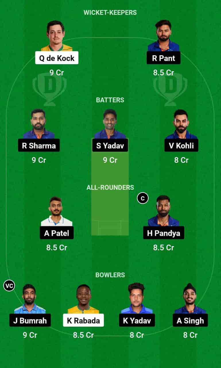 SA vs IND Dream11 Prediction - The Final T20 Match of the ICC Men's T20 World Cup, 2024, will be played between South Africa (SA ) and India (IND) at the Kensington Oval, Bridgetown, Barbados. The match is scheduled to take place on June 29th, 2024, at 08:00 PM IST. You can find in-depth match analysis, Fantasy Cricket Tips for this match, venue stats for the Kensington Oval, Bridgetown, Barbados, and the pitch report.