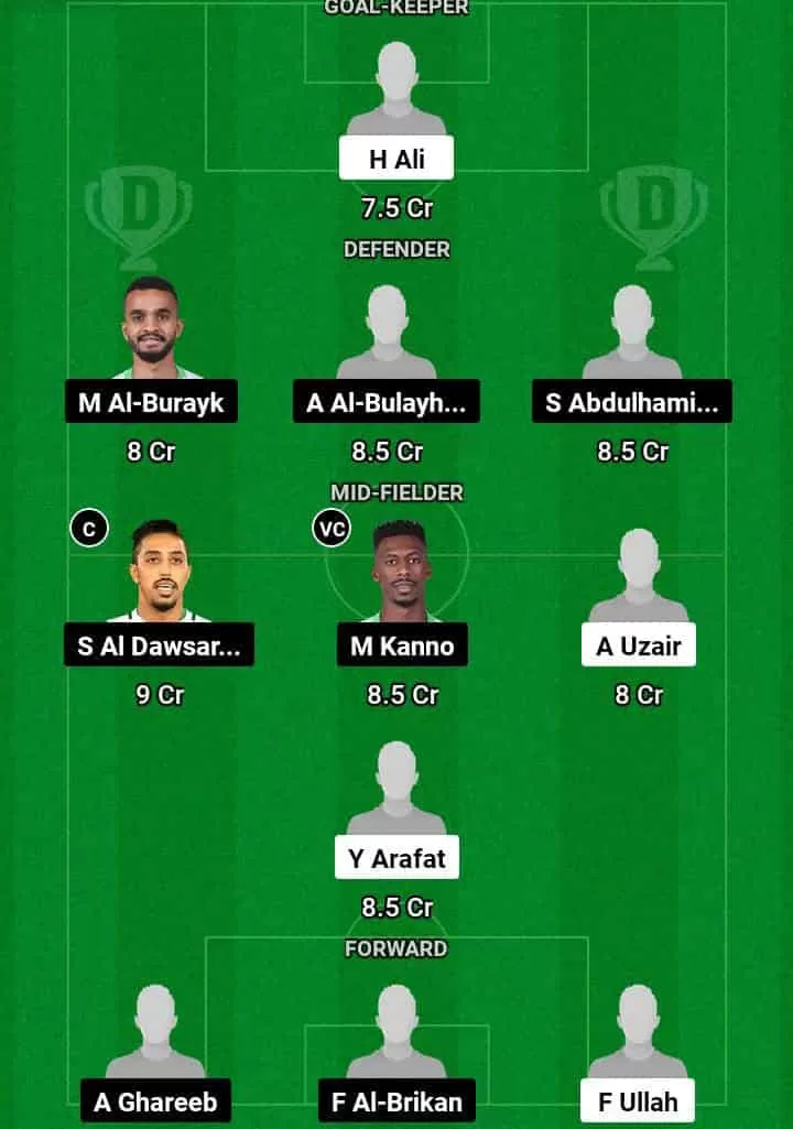 PAK vs SAU Dream11 Prediction Today Football Match -