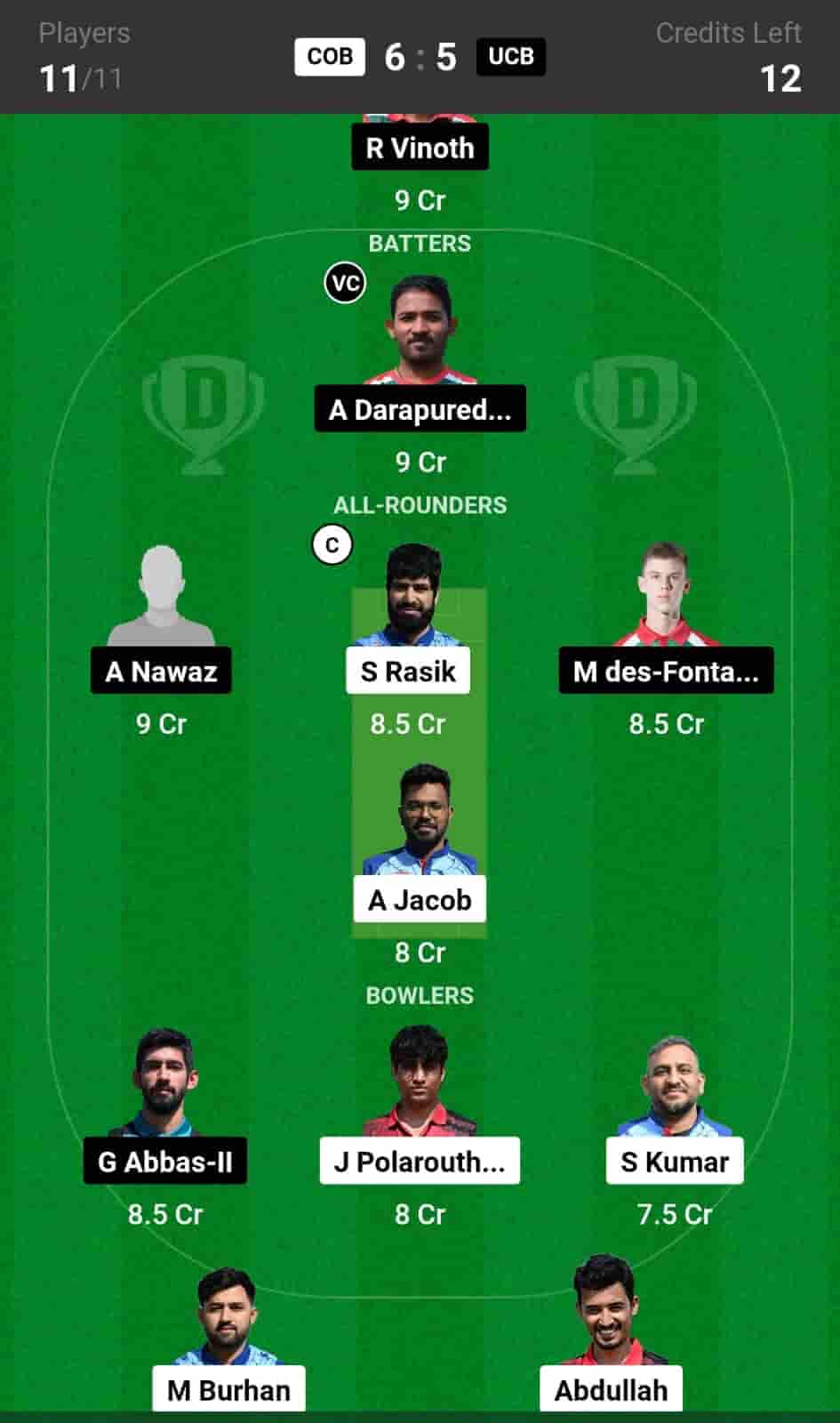 COB vs UCB 