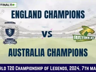 EDC vs AAC Dream11 Prediction Today 7th Match, Pitch Report, and Player Stats, World T20 Championship of Legends, 2024