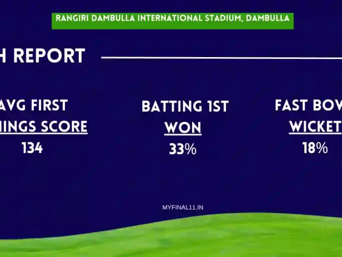 IN-W vs PK-W Pitch Report For Rangiri Dambulla International Stadium, Dambulla - Women's T20 Asia Trophy 2024