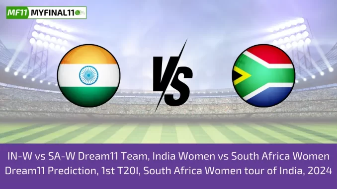 IN-W vs SA-W Dream11 Team, India Women vs South Africa Women Dream11 Prediction, 1st T20I, South Africa Women tour of India, 2024
