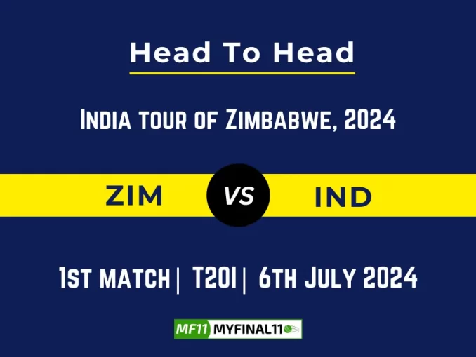 ZIM vs IND Player Battle Head to Head Player Stats/Record, India tour of Zimbabwe, 2024 - 2nd Match