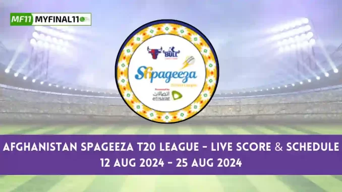 Afghanistan Spageeza T20 League Live Score, Matches, scorecard, results, points table 2024