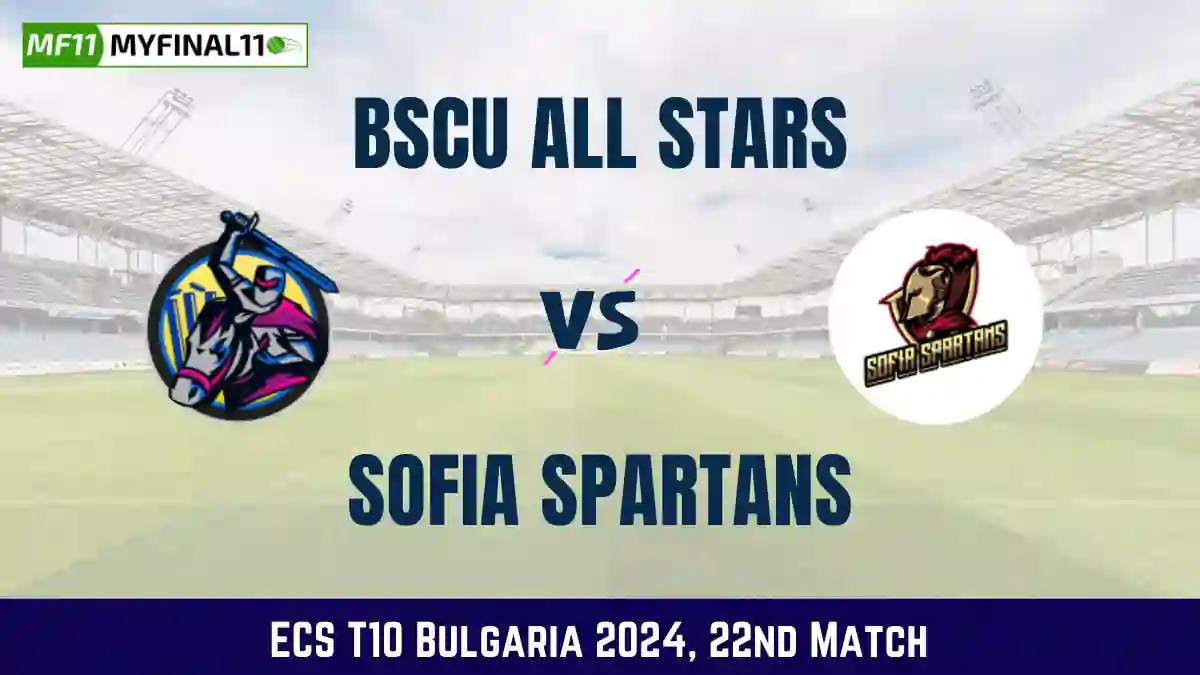 BAS vs BCCS Dream11 Prediction Today 22nd Match, Pitch Report, and Player Stats, ECS T10 Bulgaria, 2024