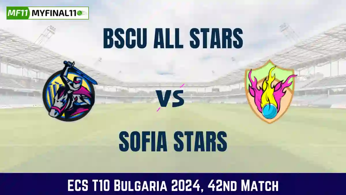 BAS vs SFS Dream11 Prediction Today 42nd Match, Pitch Report, and Player Stats, ECS T10 Bulgaria, 2024