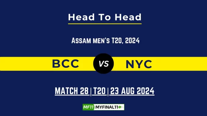 BCC vs NYC Player Battle, Head to Head Team Stats, Player Record