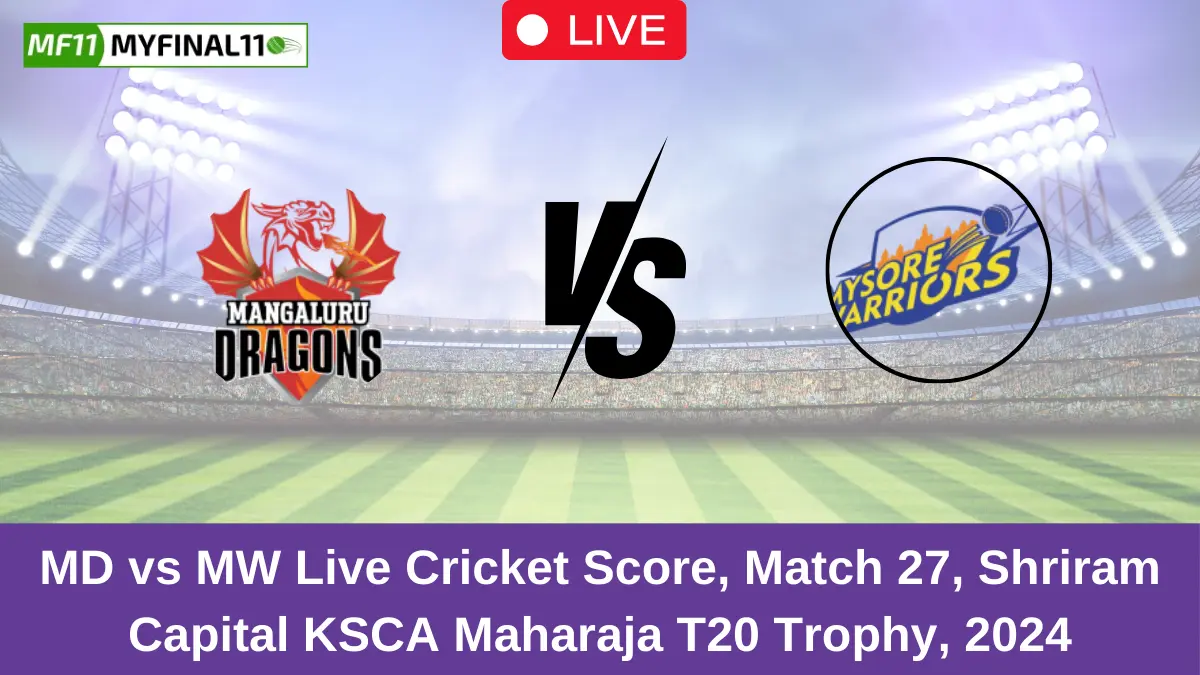 MD vs MW Live Score: Scorecard, Ball by Ball Commentary - Match 27, Sh...