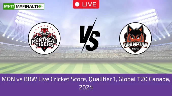 MON vs BRW Live Cricket Score, Qualifier 1, Global T20 Canada, 2024 (1)