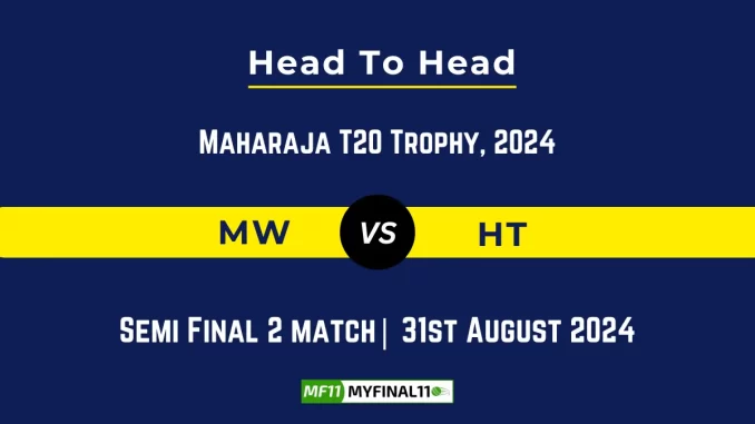 MW vs HT Player Battle, Head to Head Team Stats, Player Record - Maharaja T20 Trophy, 2024