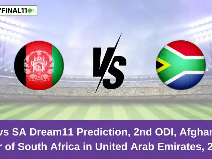 AFG vs SA Dream11 Prediction, 2nd ODI, Afghanistan tour of South Africa in United Arab Emirates, 2024